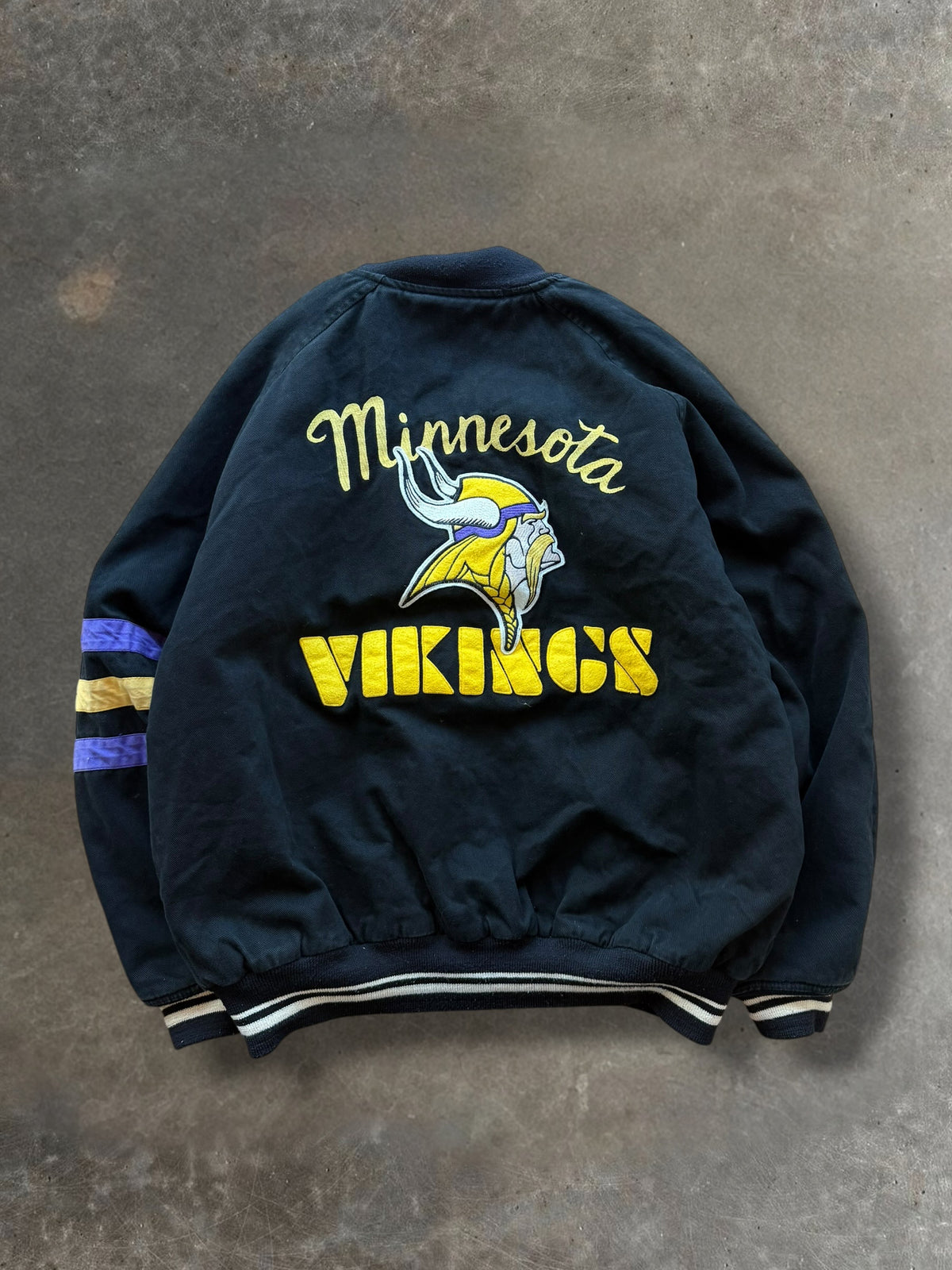 '90s Minnesota Vikings Bomber Jacket Sz. XL