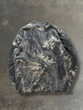 '90s Smileys Real Tree Camo "Vintage Print Over" Long Sleeve Sz. L
