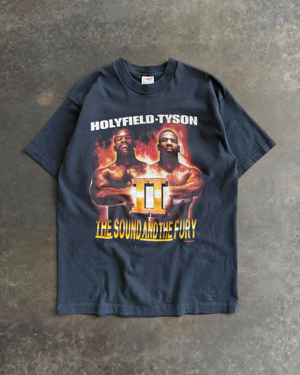 90s Mike Tyson & Holyfield Tee Sz. M
