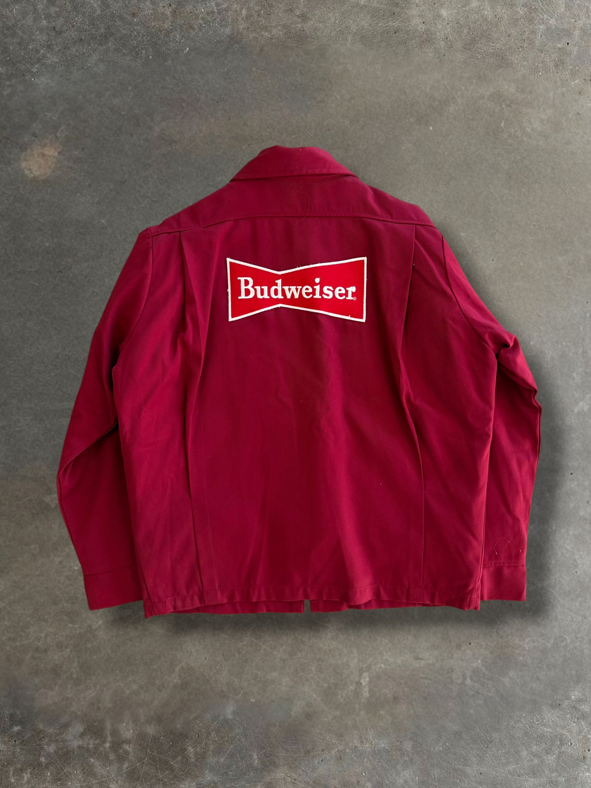 70s Budweiser Red Work Jacket Sz. L
