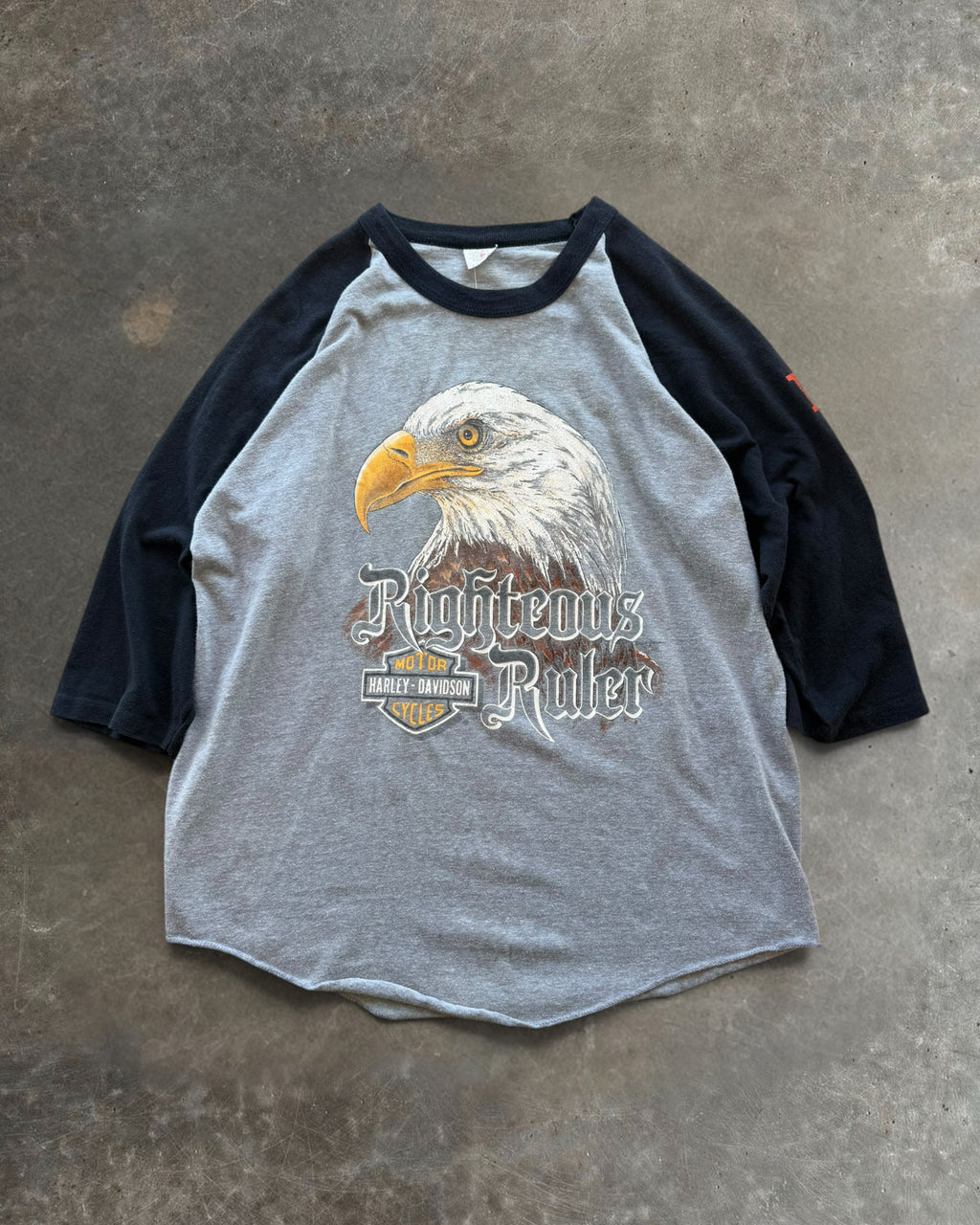‘83 Harley Raglan Tee Sz. L