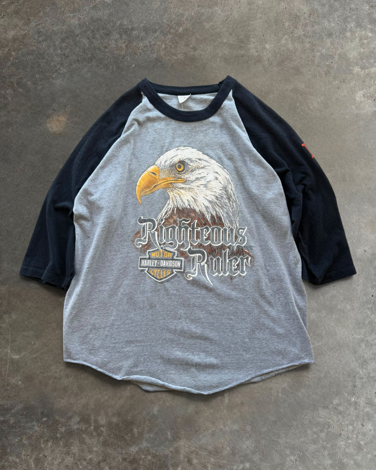 ‘83 Harley Raglan Tee Sz. L