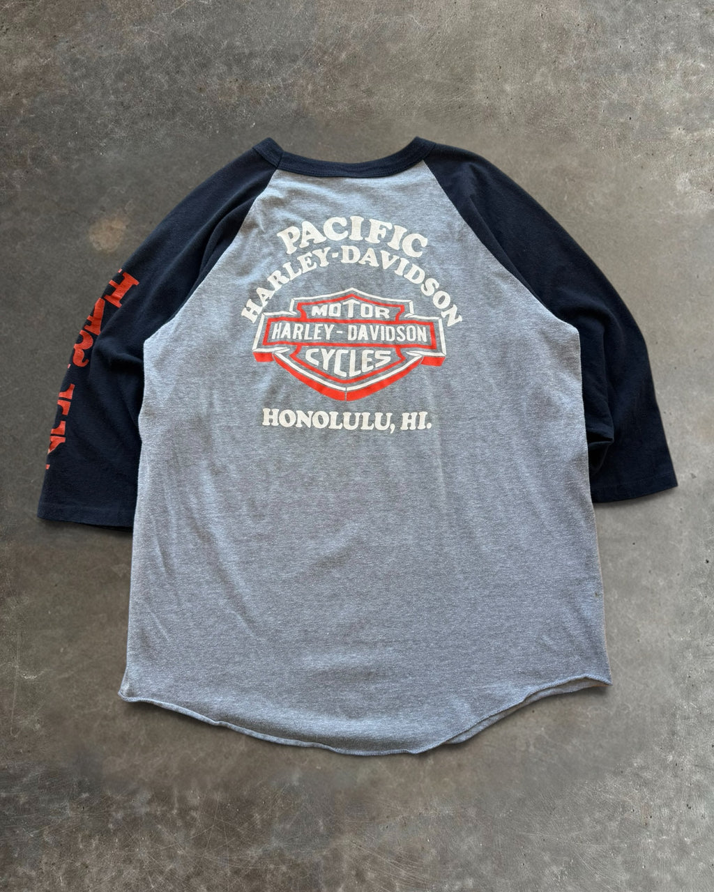 ‘83 Harley Raglan Tee Sz. L