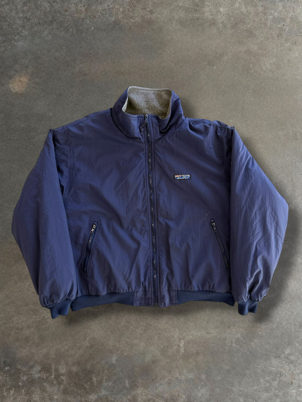 Navy Eddie Bauer Full-Zip Jacket Sz XL