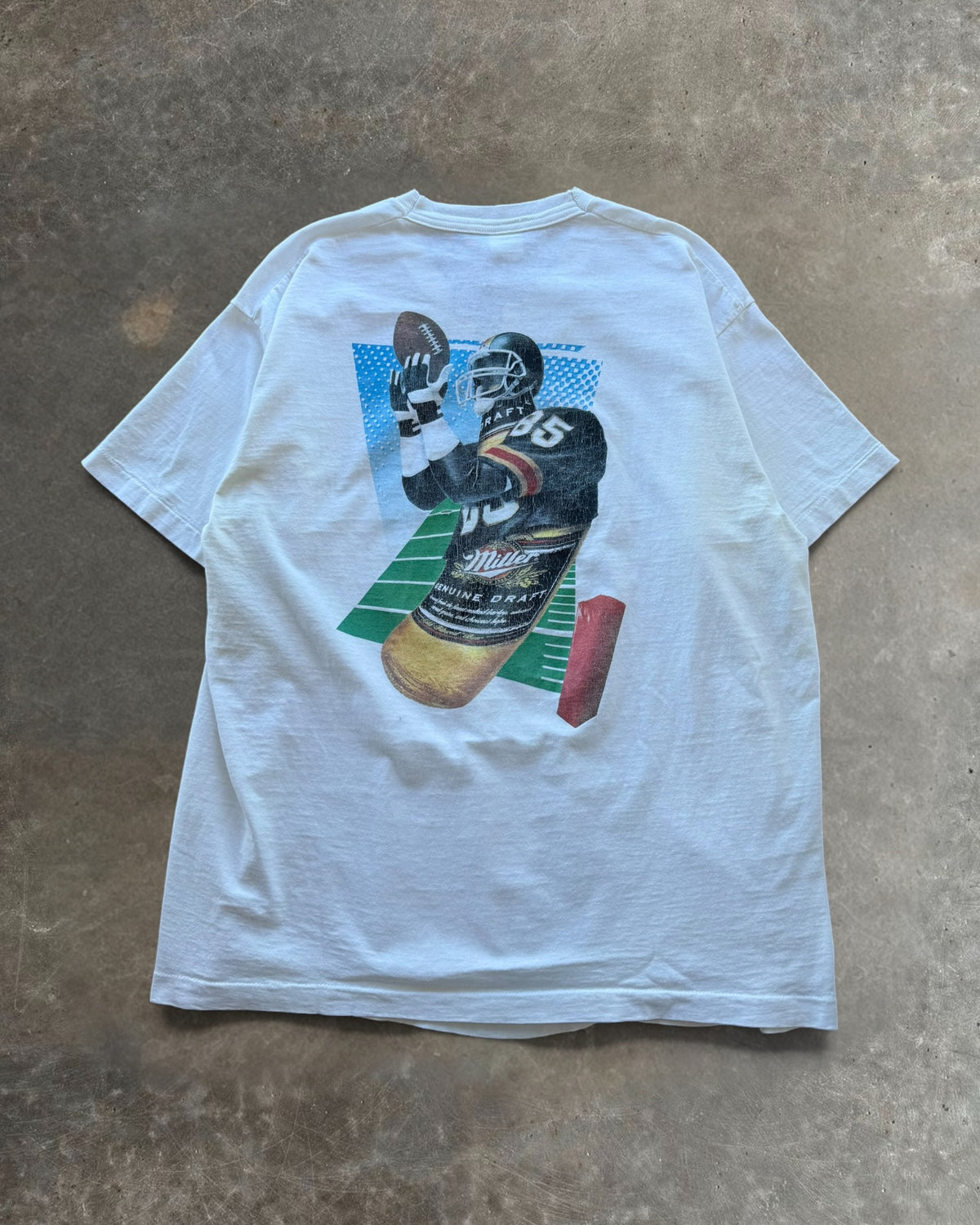 90s Miller Genuine Draft Football Graphic Tee Sz. XL