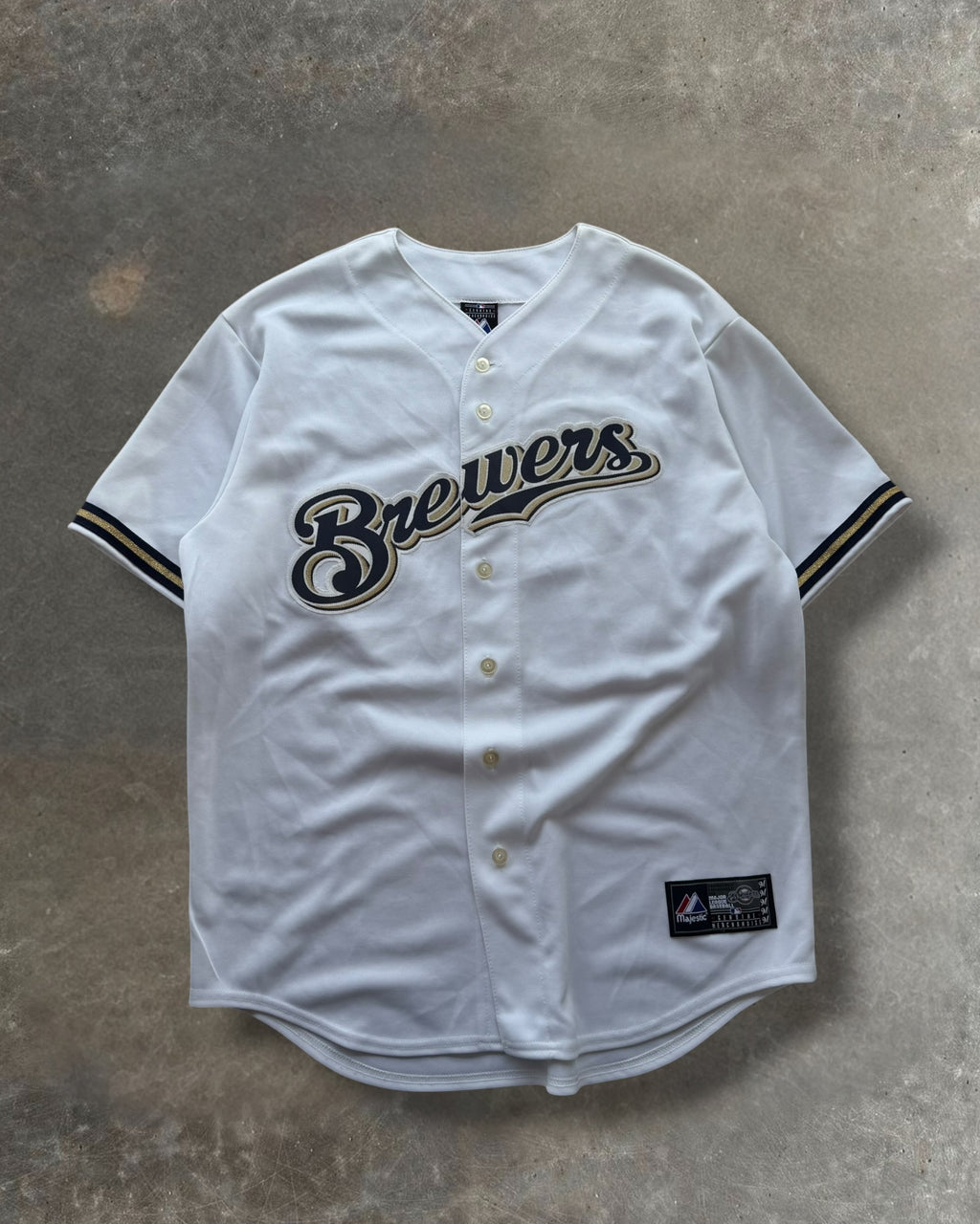'00s Signed Gallardo Brewers Jersey Sz. L