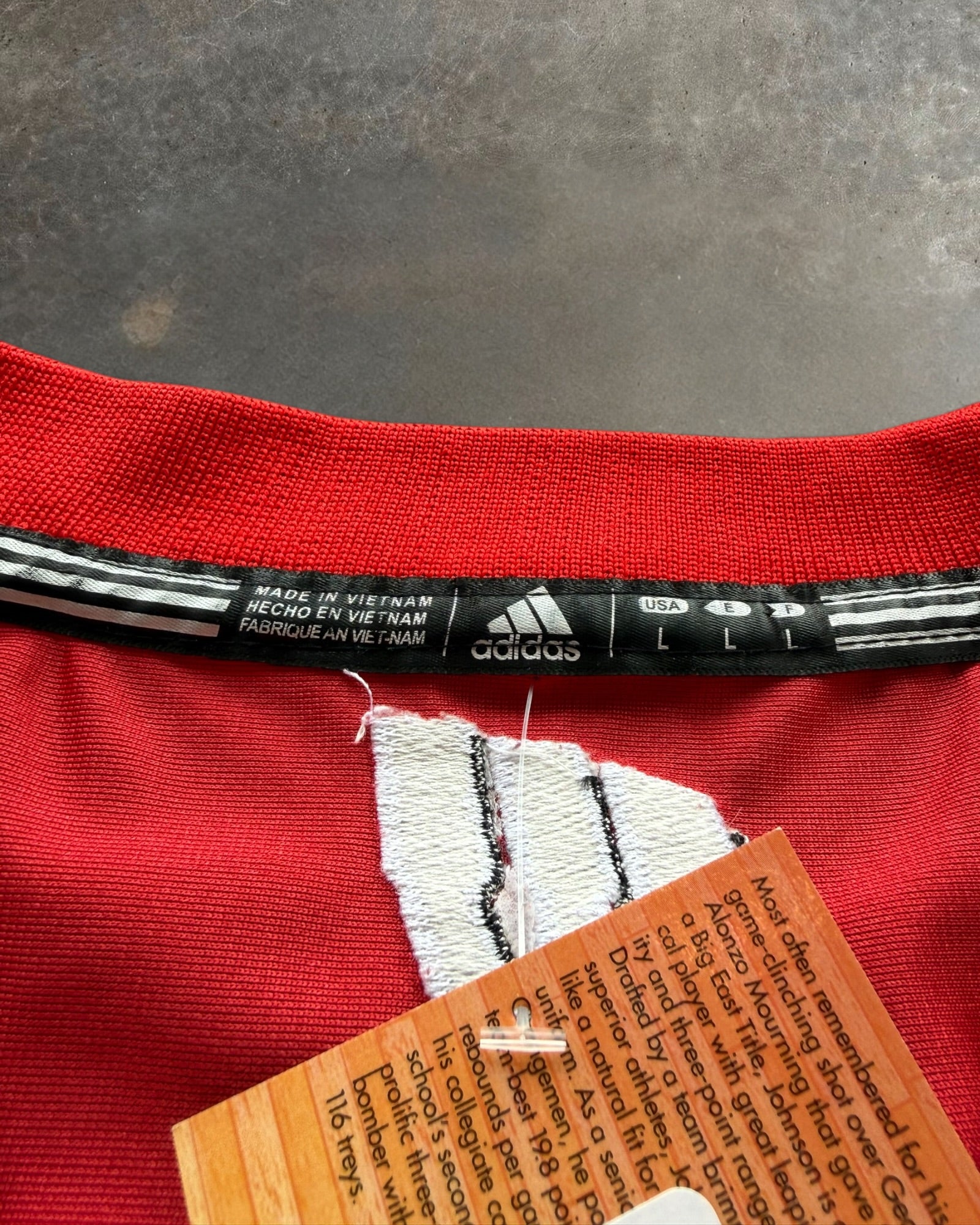 '00s Adidas Wisconsin Football Jersey Sz. L