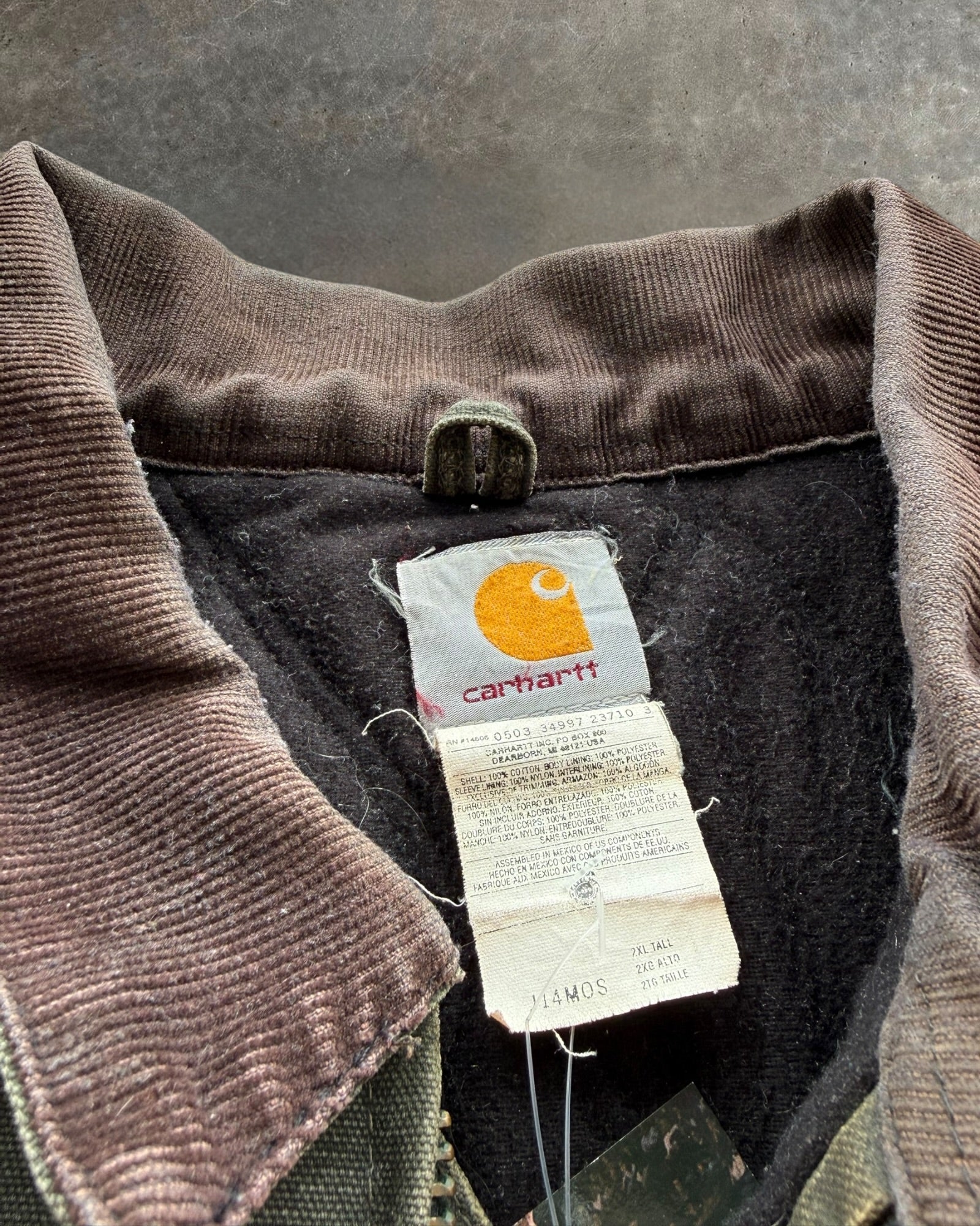 '90s Mos Green Santa Fe Carhartt Jacket Sz. XXL