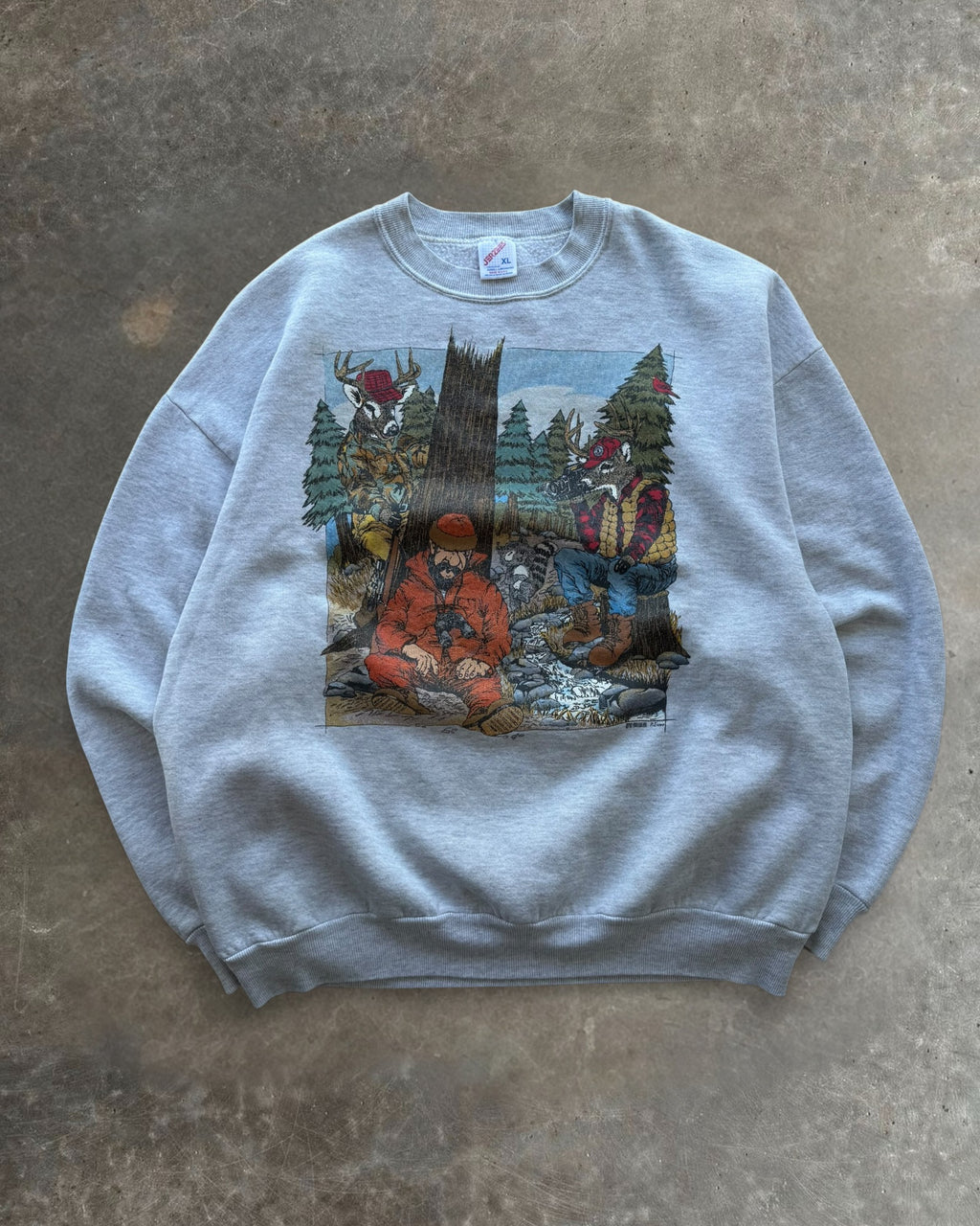 '92 Nature Hunting Humans Crewneck Sz. XL