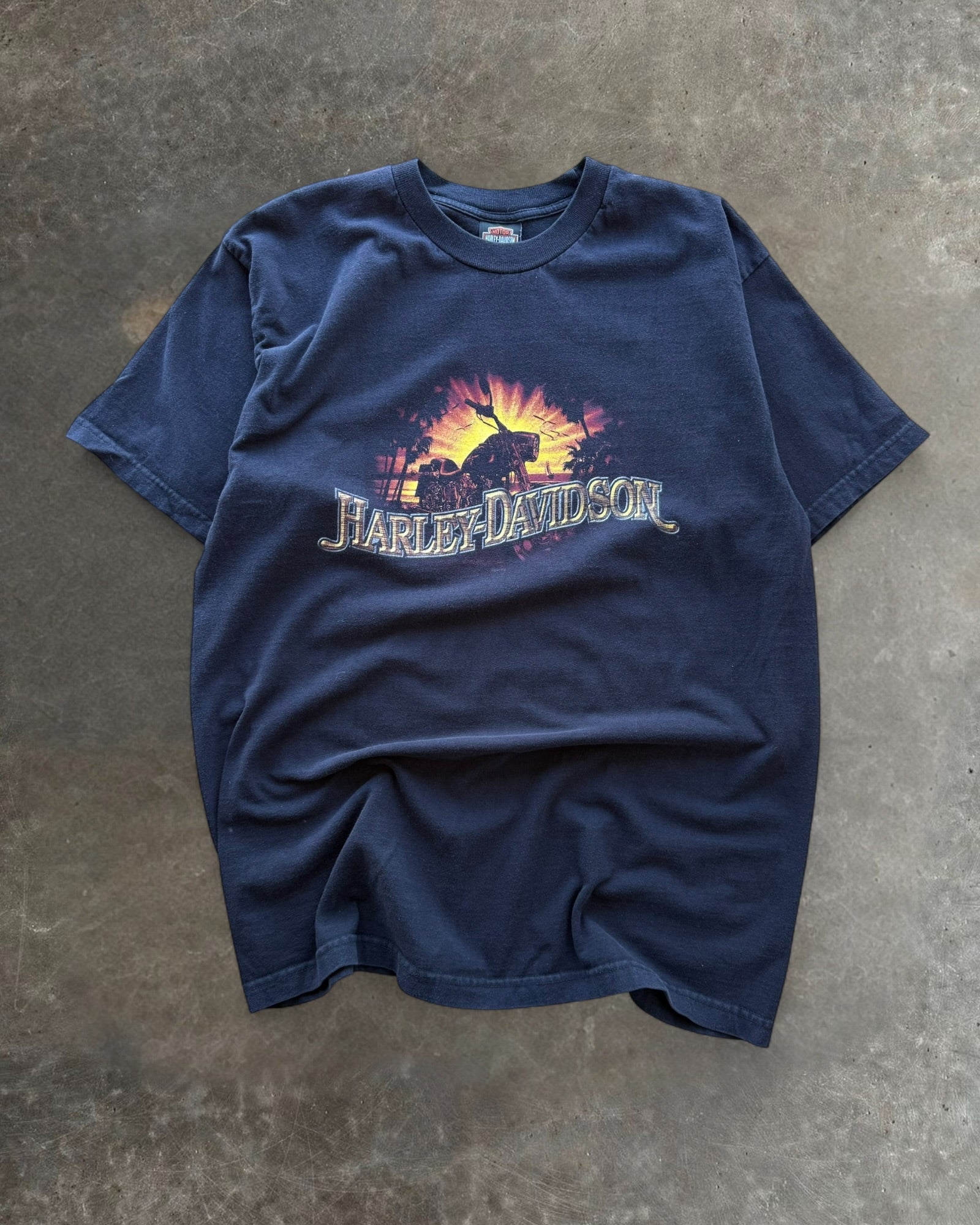 '00s Wisconsin Sunset Harley Davidson Tee Sz. XL