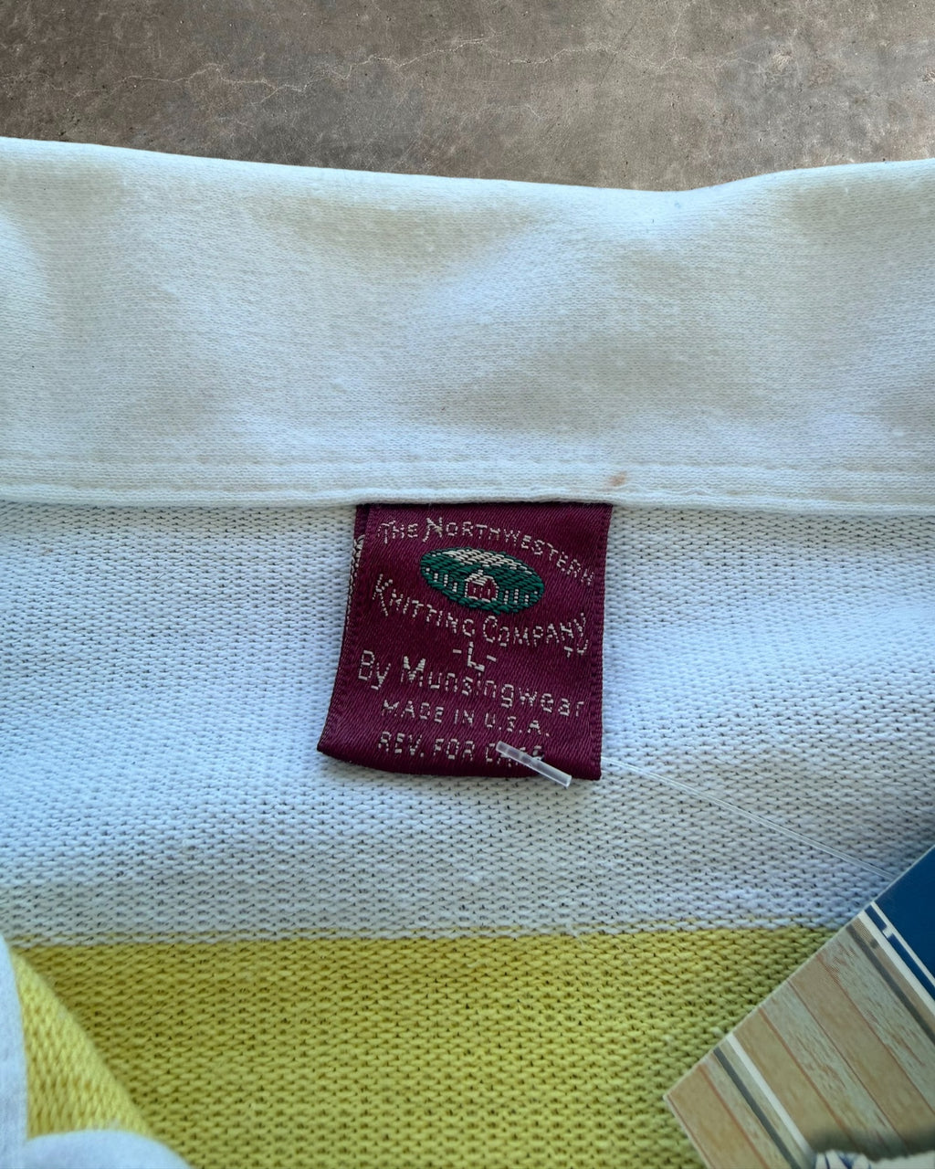 '90s Northwestern Short Sleeve Rugby Polo Sz. L