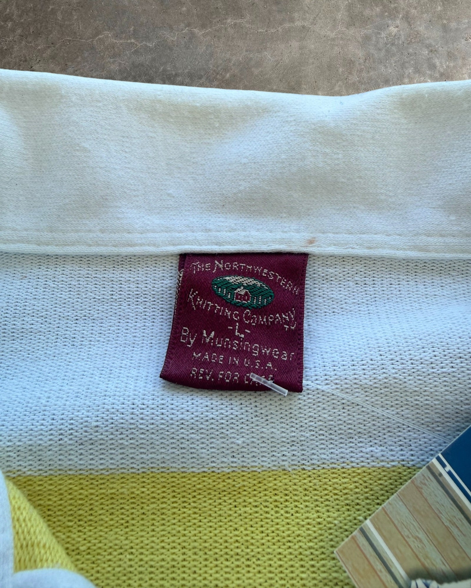 '90s Northwestern Short Sleeve Rugby Polo Sz. L