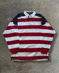 '90s Boston Traders Rugby Long Sleeve Polo Sz. XL