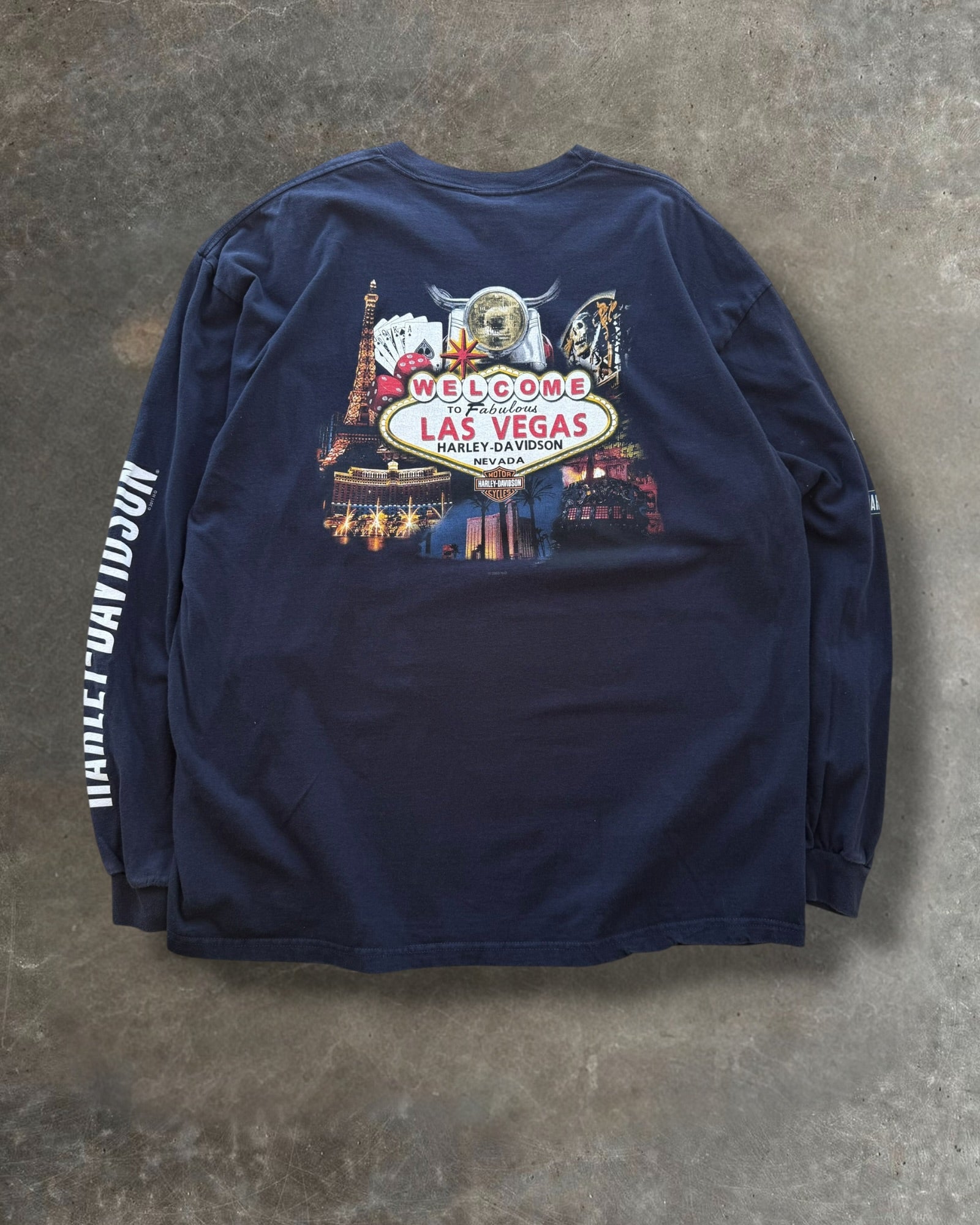 '11 Las Vegas Harley Davidson Long Sleeve Tee Sz. XL