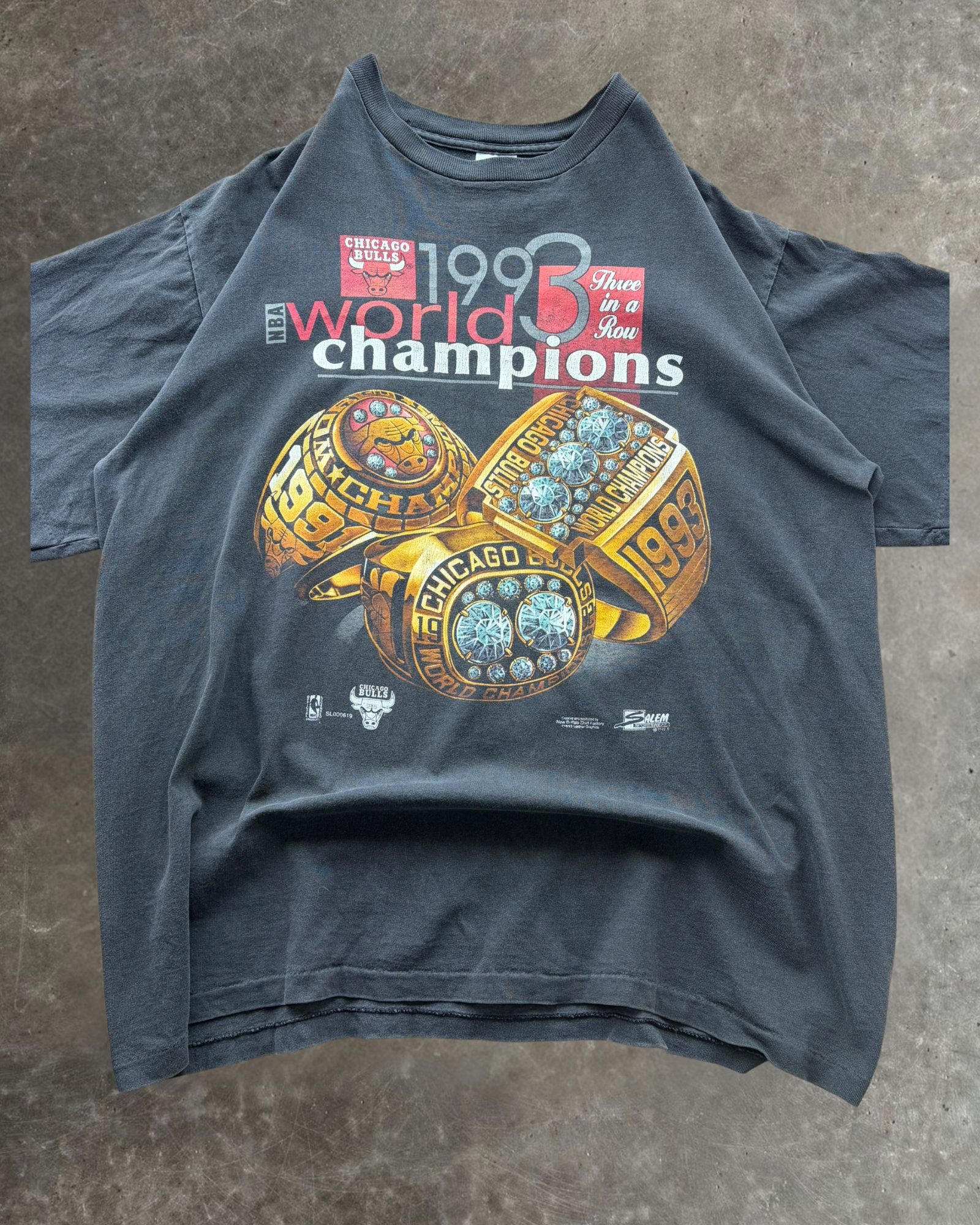 '93 World Champs Bulls Tee Sz. XL