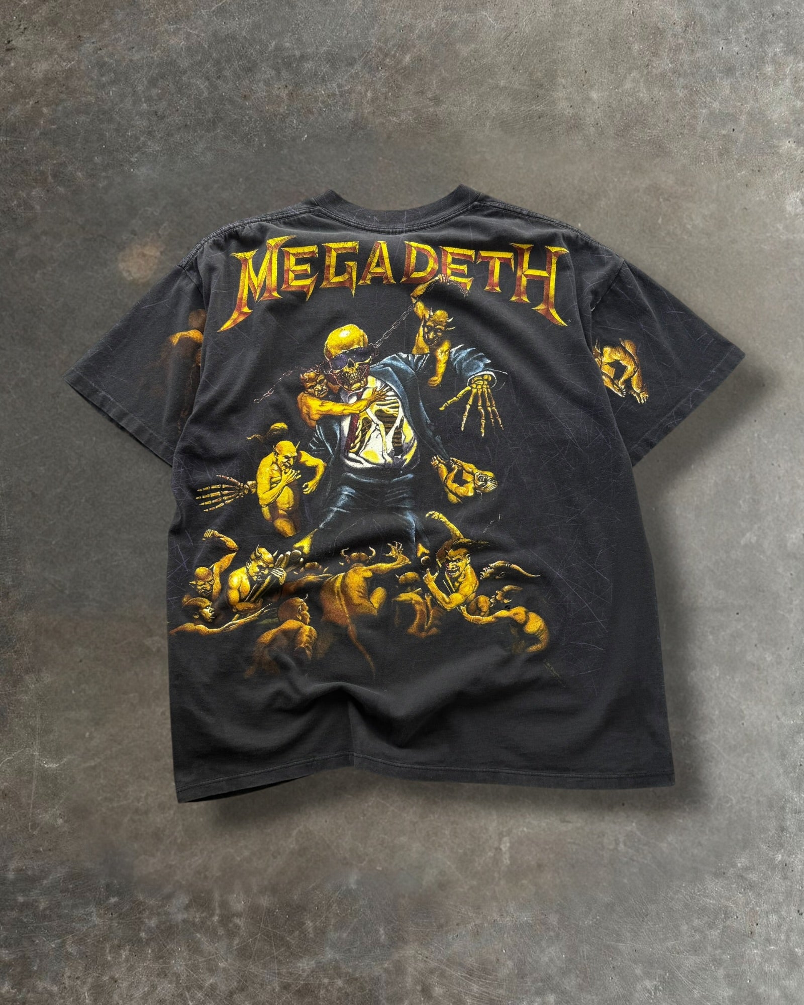 '91 MegaDeath Holy Wars AOP Tee Sz. XL