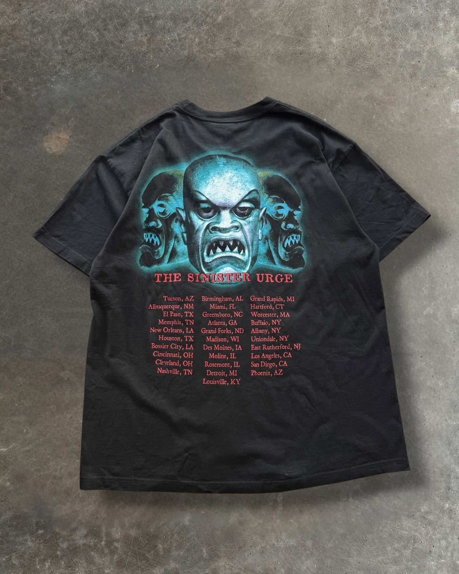 '01 Rob Zombie "The Sinister Urge" Tour Tee Sz. XL