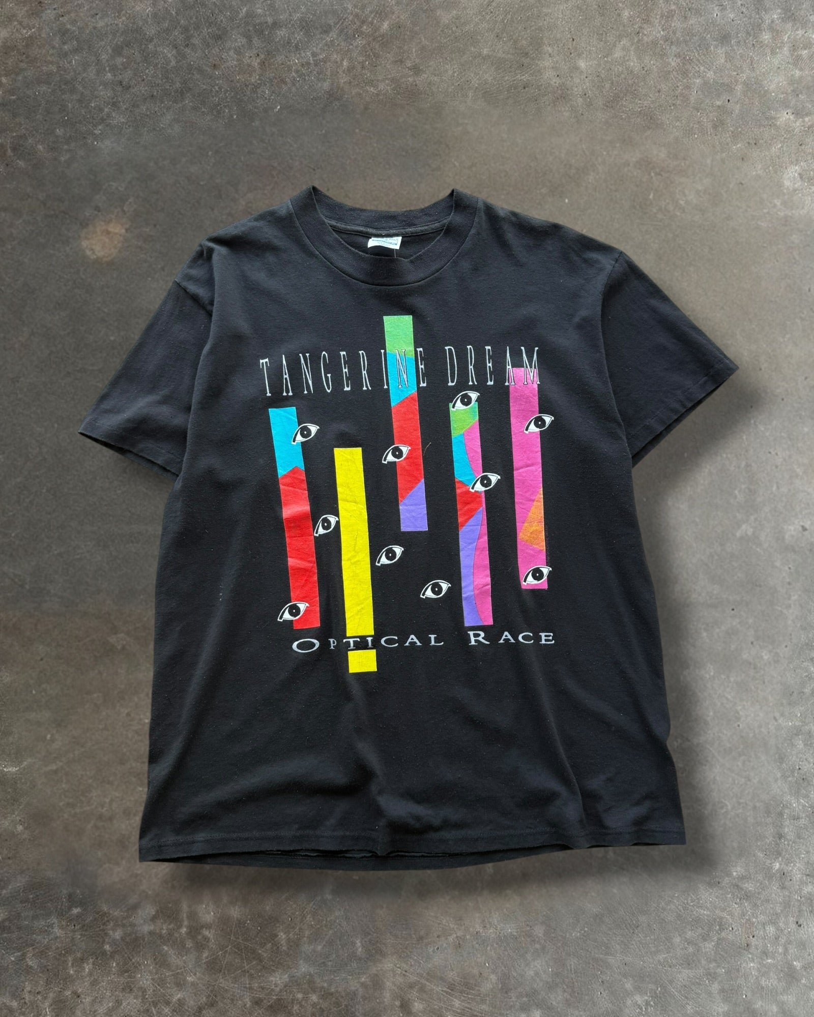 '80s Tangerine Dream Optical Race Tour Tee Sz. XL