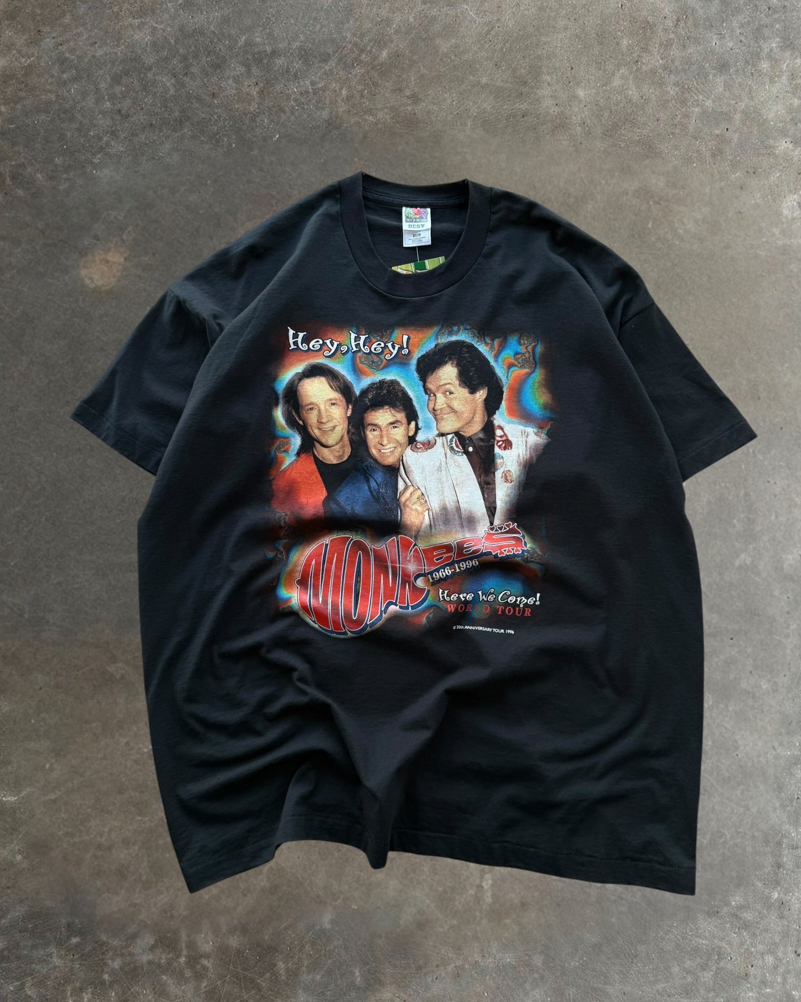 AMURO NAMIE SUPER MONKEY'S TOUR '96 Tシャツ 96 Monkees Tour Tee Sz. XXL – Smiley's Vintage Supply