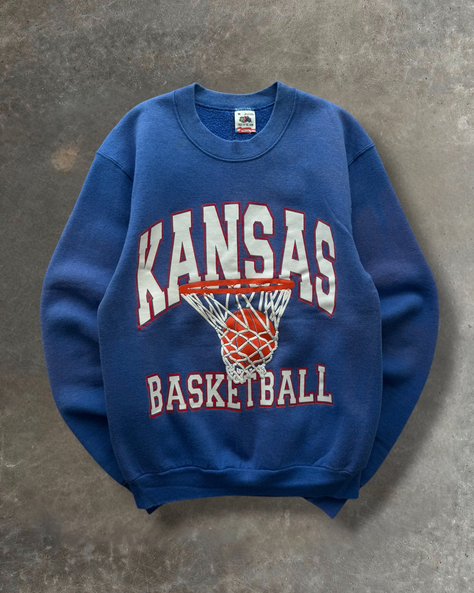 '90s Kansas Basketball Crewneck Sz. M