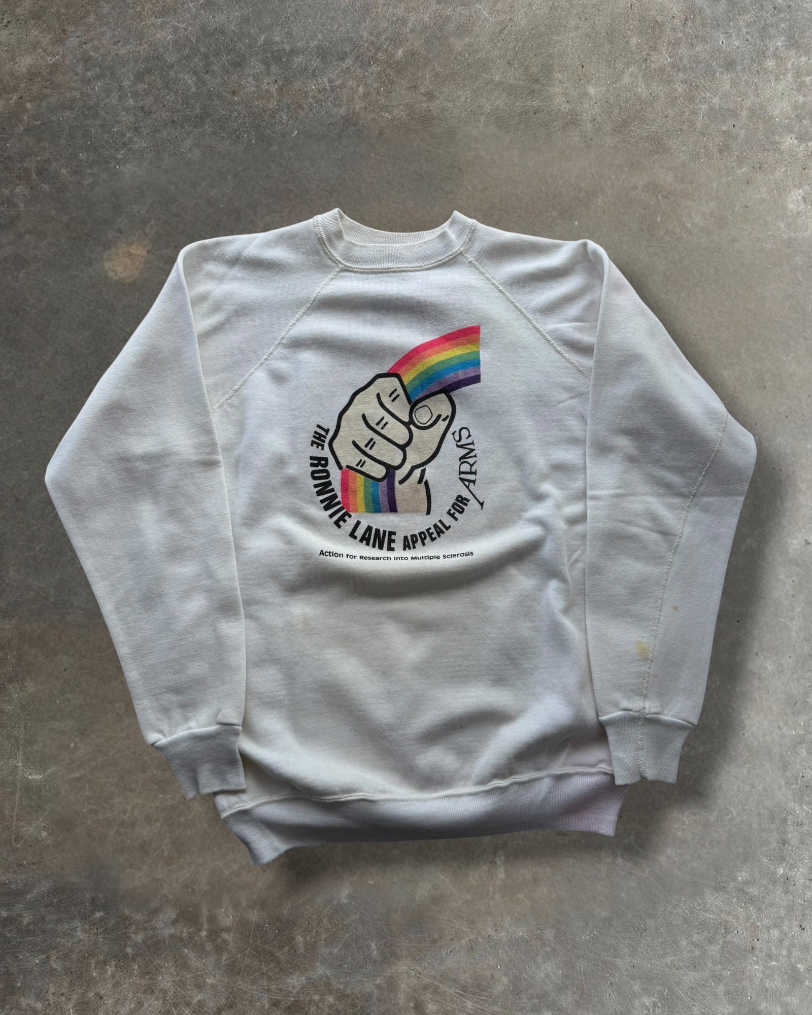 '83 Ronnie Lane Arm's Tour Crewneck Sz. M