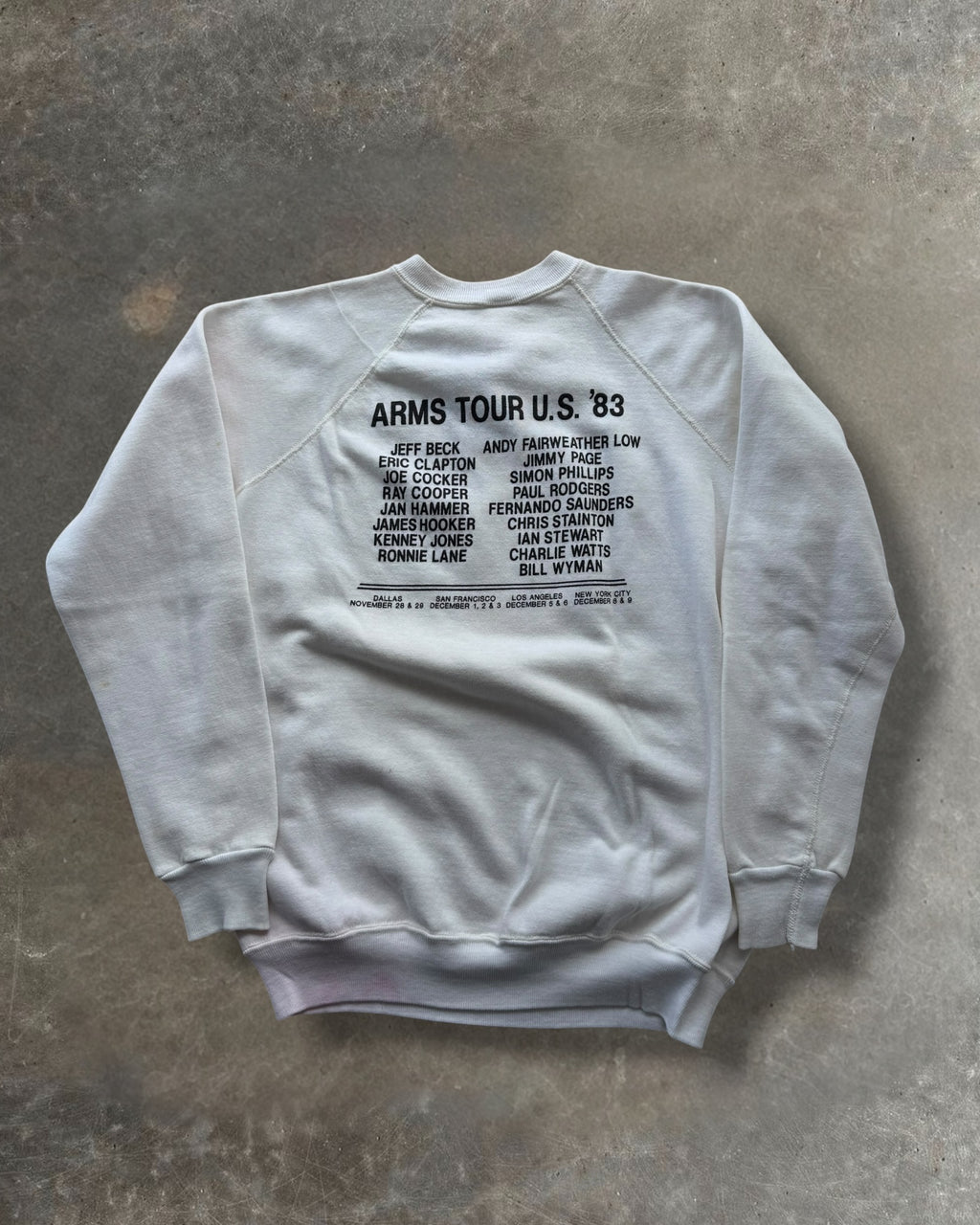 '83 Ronnie Lane Arm's Tour Crewneck Sz. M