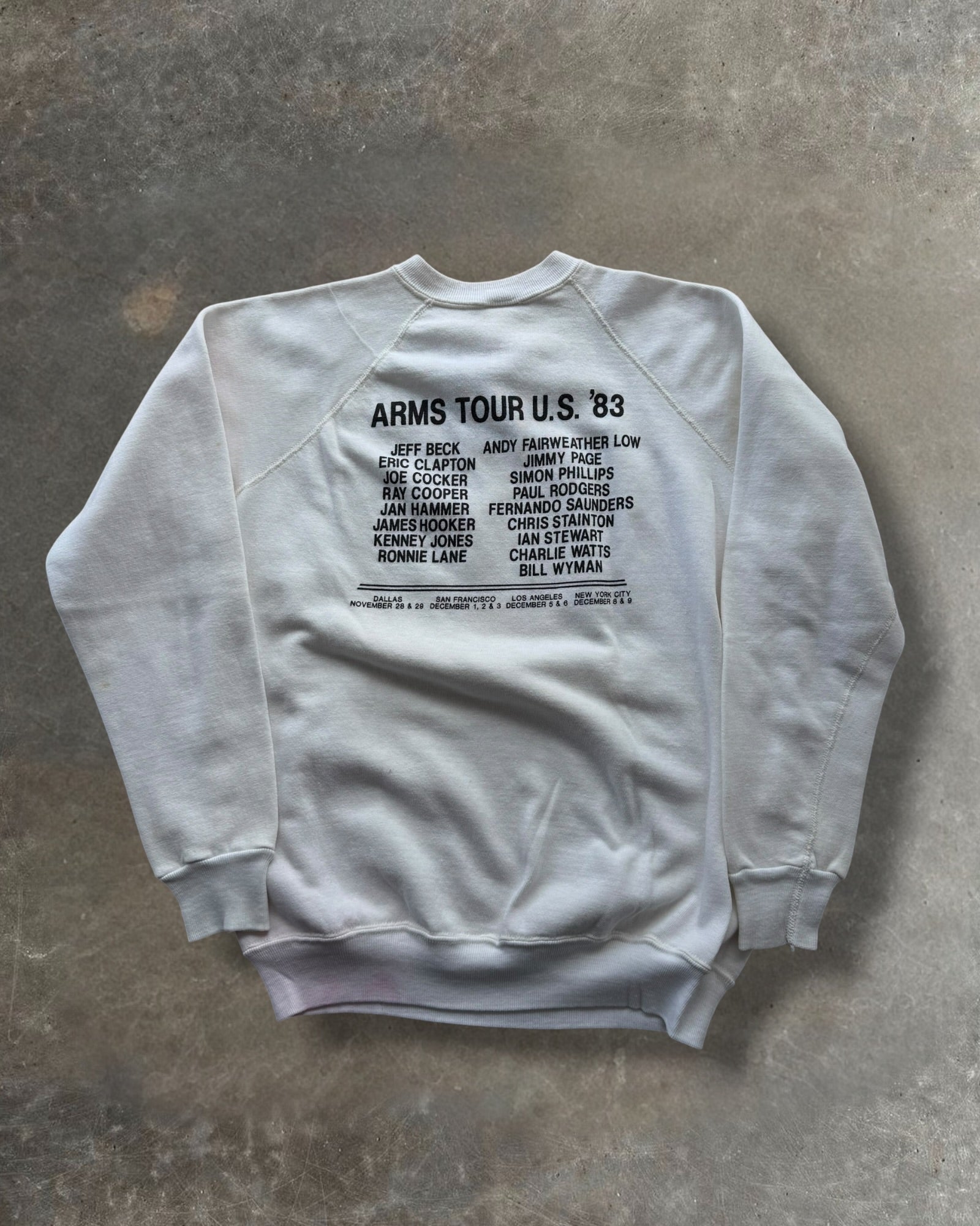 '83 Ronnie Lane Arm's Tour Crewneck Sz. M