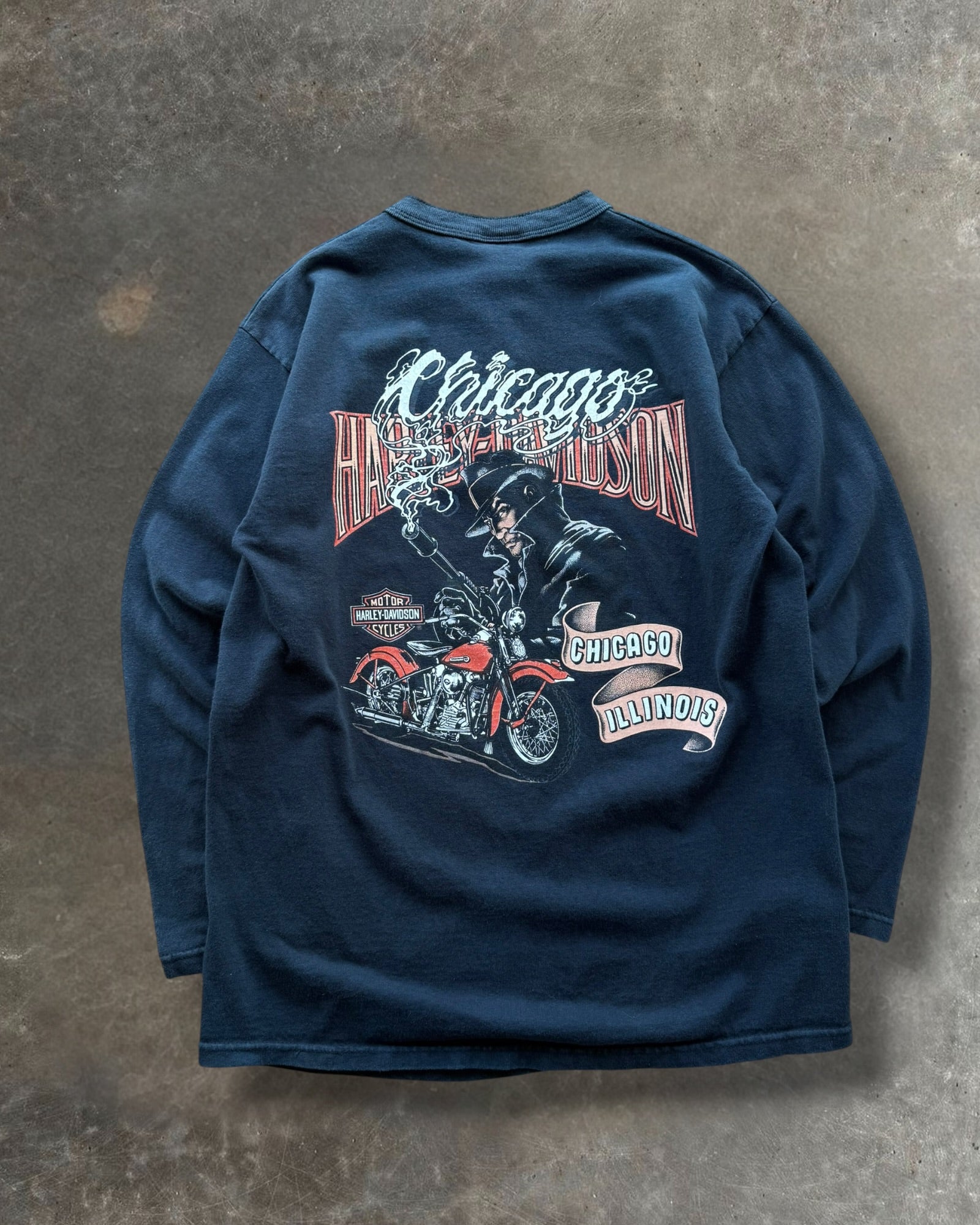 '00 Chicago Shooter Harley Davidson Long Sleeve Sz. M