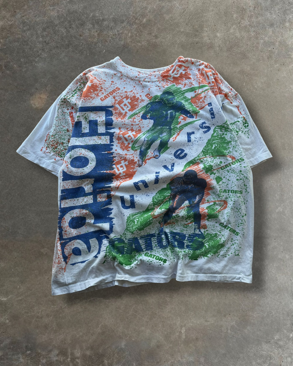 90s Florida Gators Football AOP Tee Sz. XL