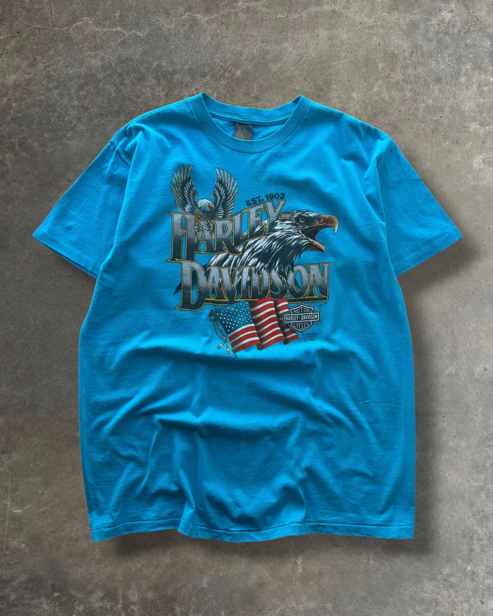 '90s 3D Emblem Harley Davidson Tee Sz. XL