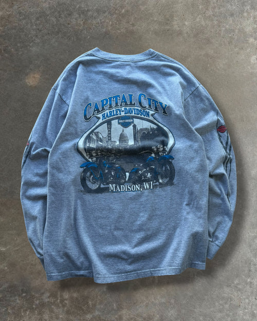 '00 Capital City Harley Davidson Long Sleeve Sz. L