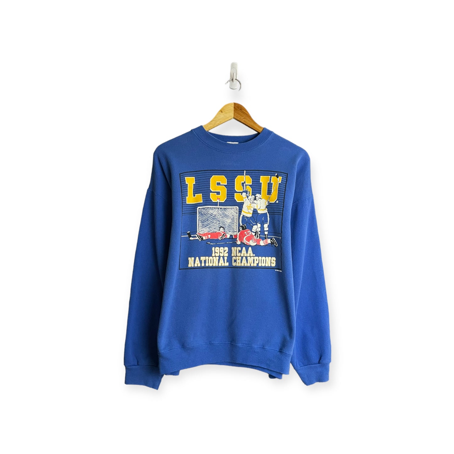 '92 LSSU Hockey Crewneck Sz. XL