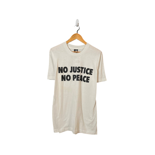 90s No Justice Or Peace Tee Sz. L