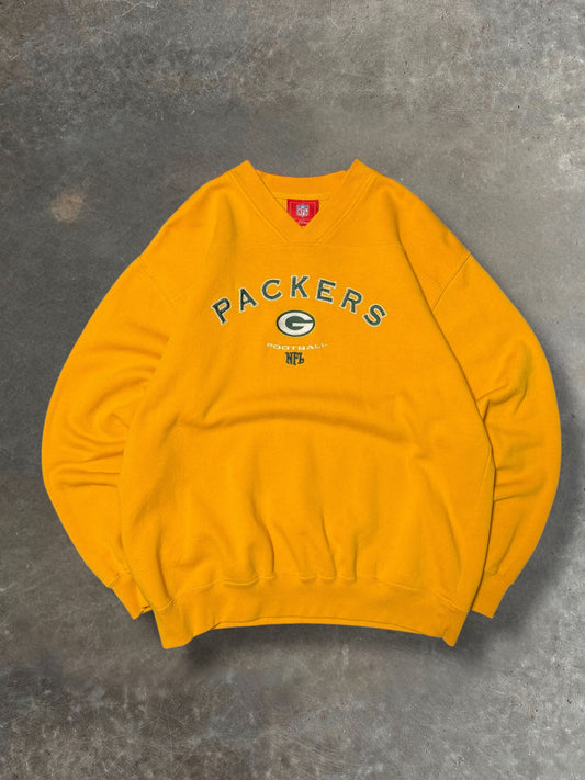'00s Packers V-Neck Crewneck Sz. L