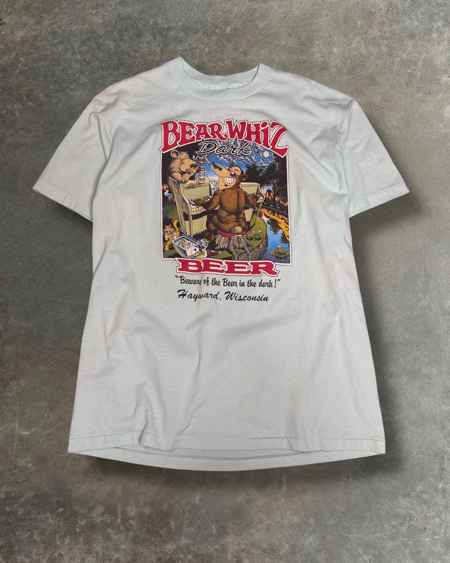'90s Bear Whiz Beer Tee Sz. XL