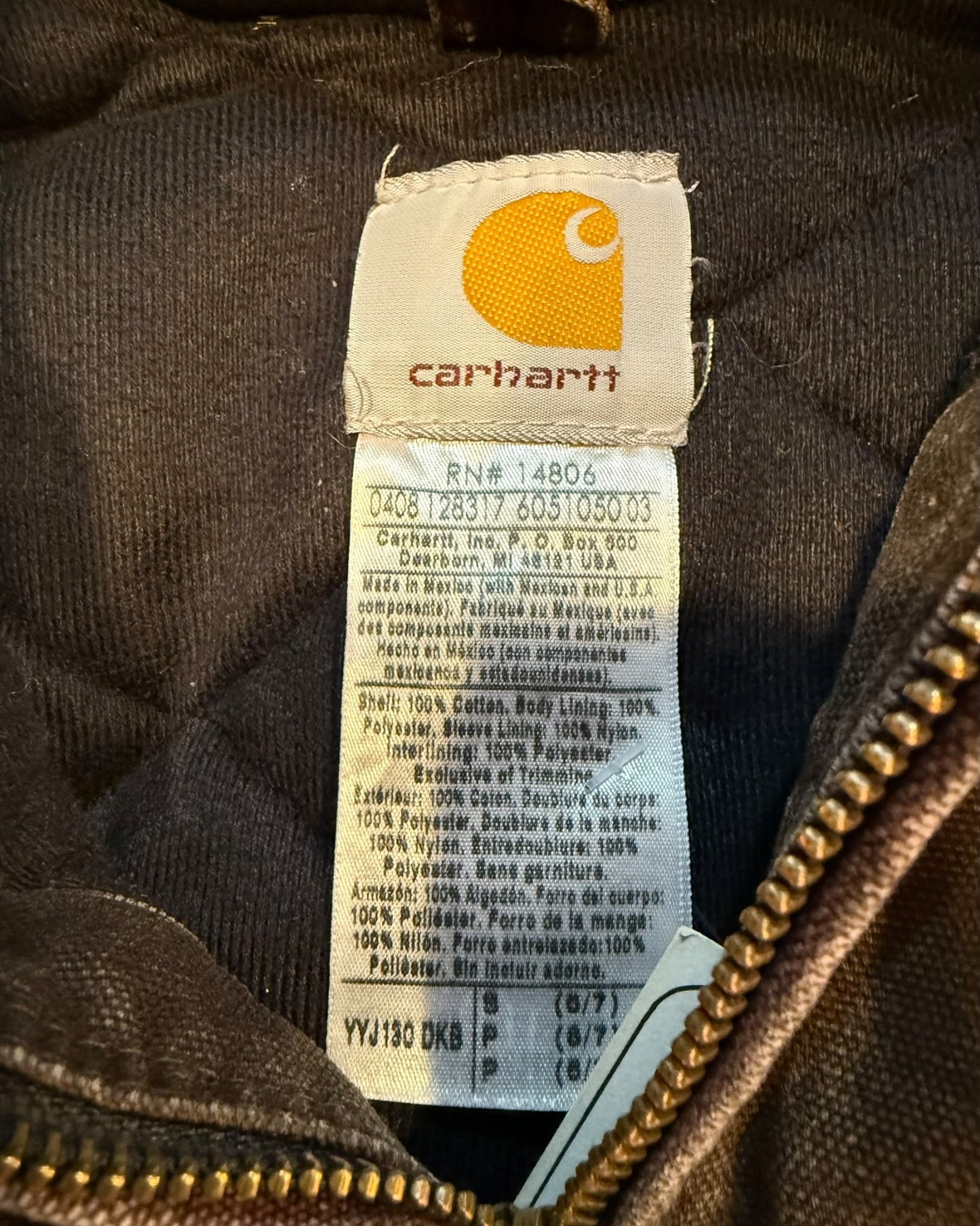 '90s Brown Carhartt Jacket Sz. Youth S