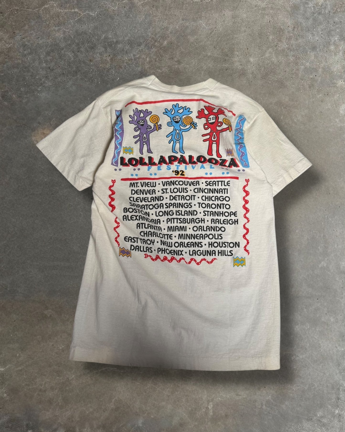 '92 Lollapalooza Festival Tee Sz. M