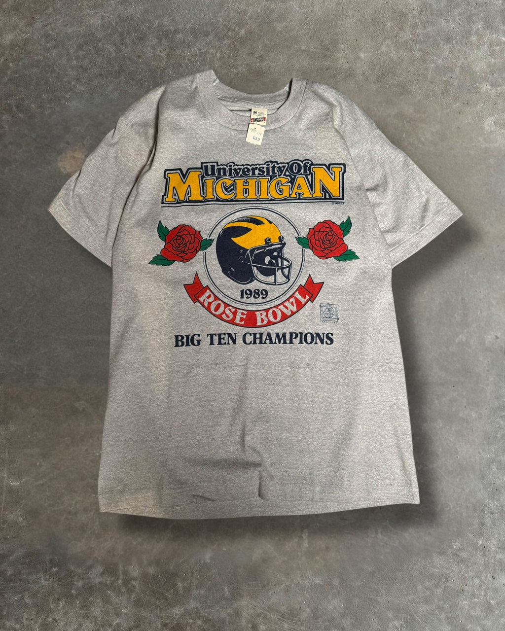 '89 Michigan Rose Bowl Tee Sz. M