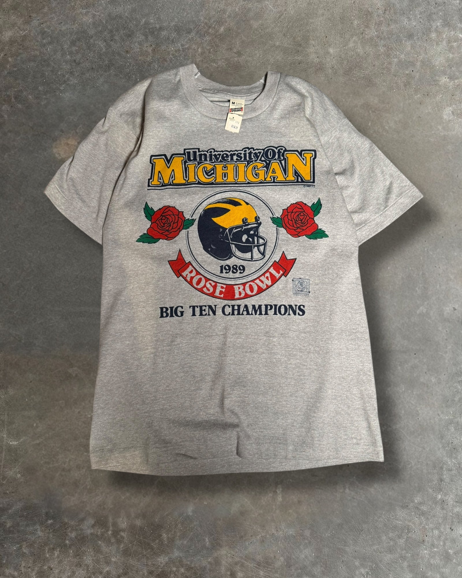 '89 Michigan Rose Bowl Tee Sz. M