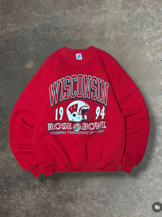 '94 Wisconsin Rose Bowl Crewneck Sz.L