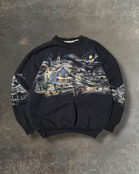 '90s Christmas Nature Crewneck Sz. M