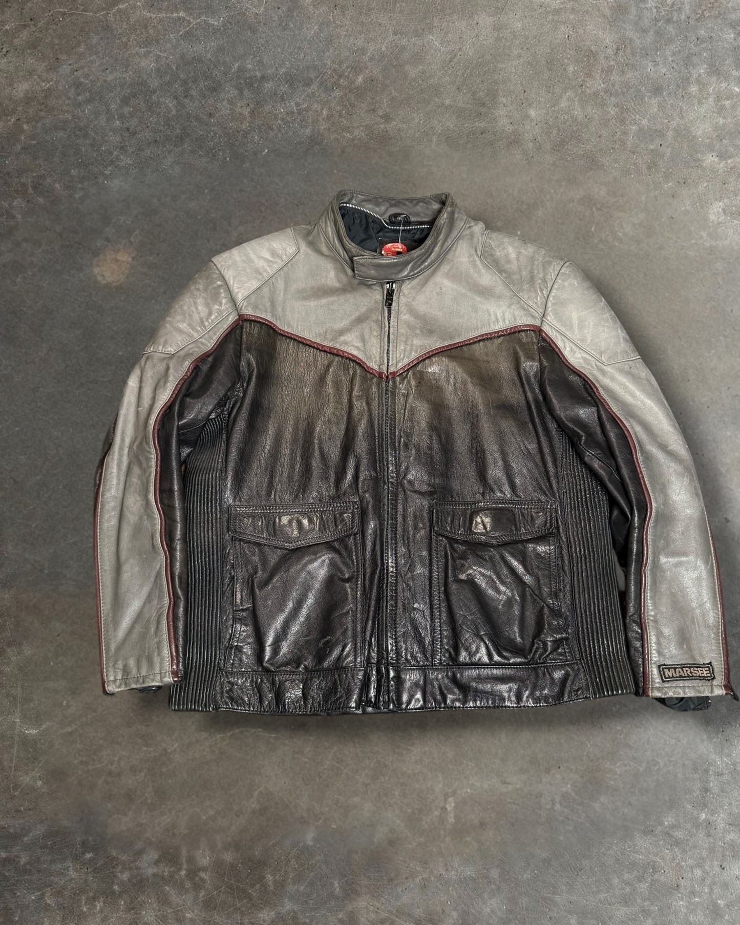 '00s Leather Motorcycle Marcee Jacket Sz. L