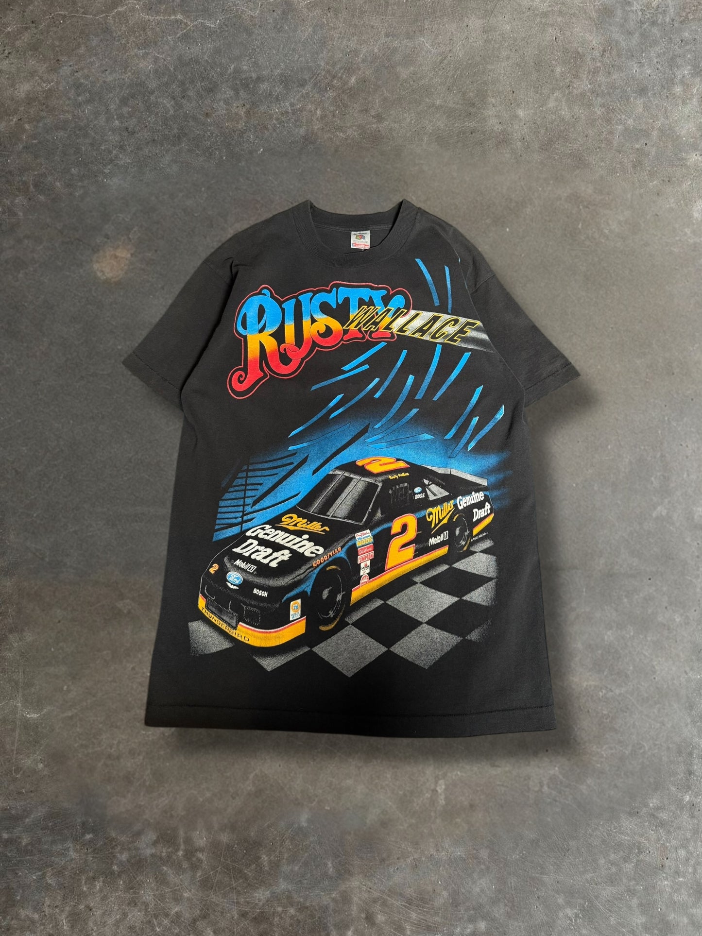 '90s Rusty Wallace AOP Nascar Tee Sz. L