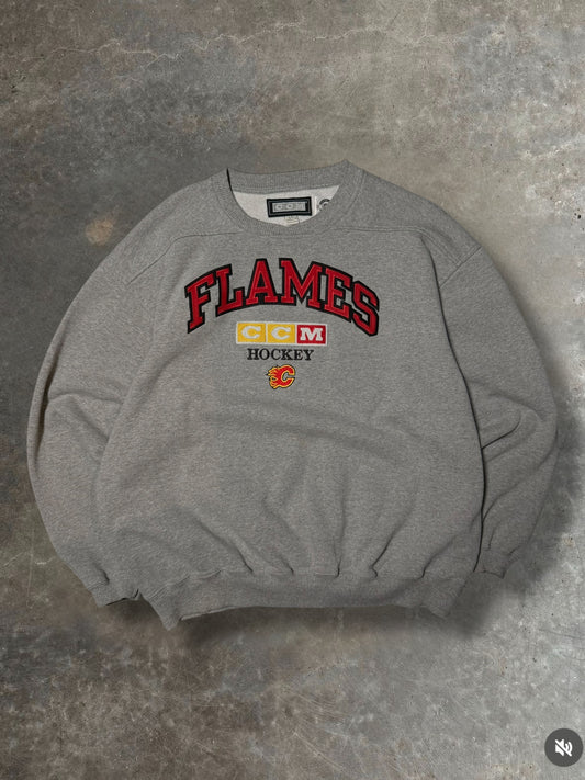 '90s Flames CCM Crewneck Sz. L