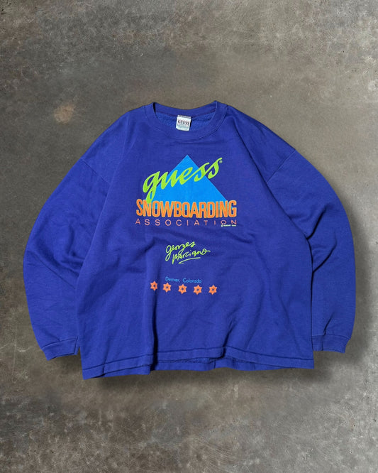 '90s Guess Snowboarding Crewneck Sz. L