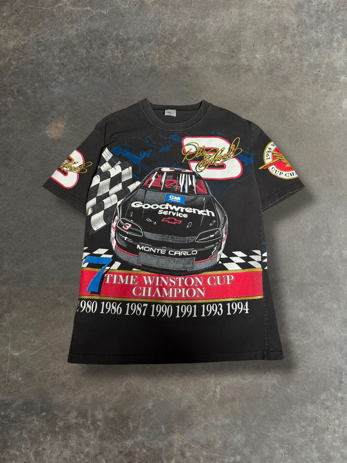 '94 Dale Earnhardt AOP Nascar Tee Sz. M
