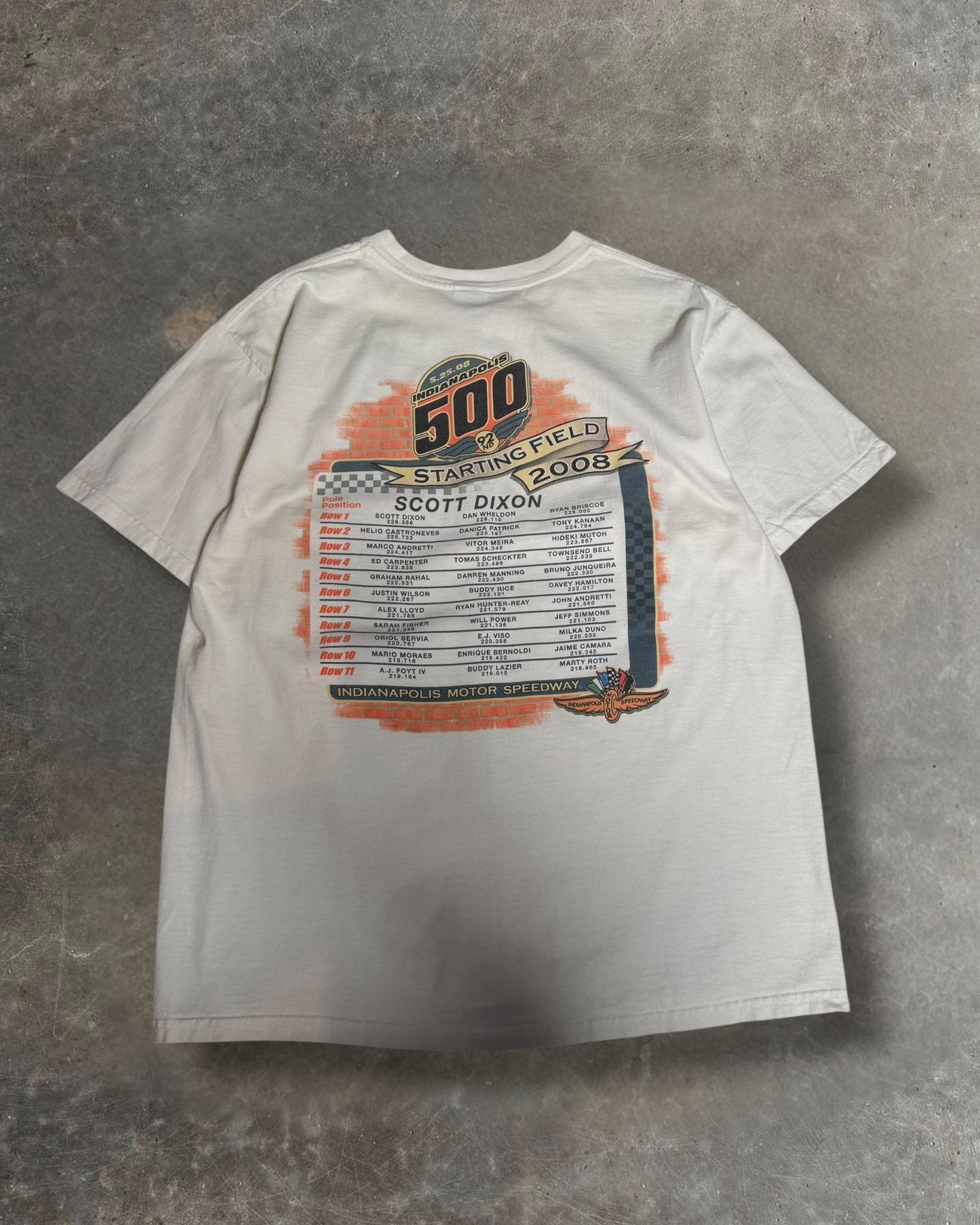 '08 Indi 500 Racing Tee Sz. L