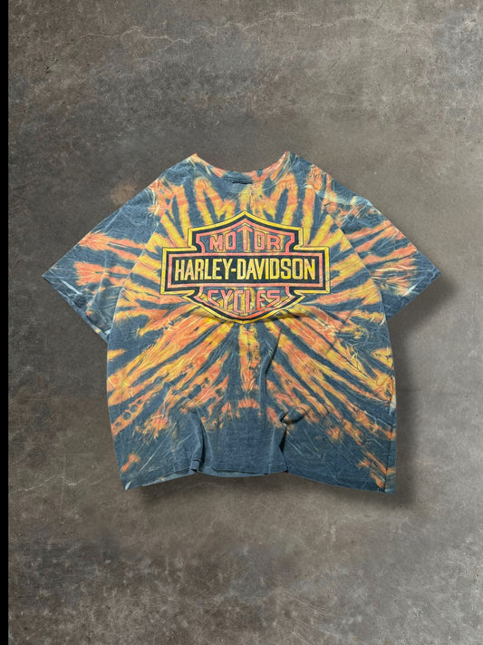 '90s Florida Harley Tye Dye Tee Sz. XXL