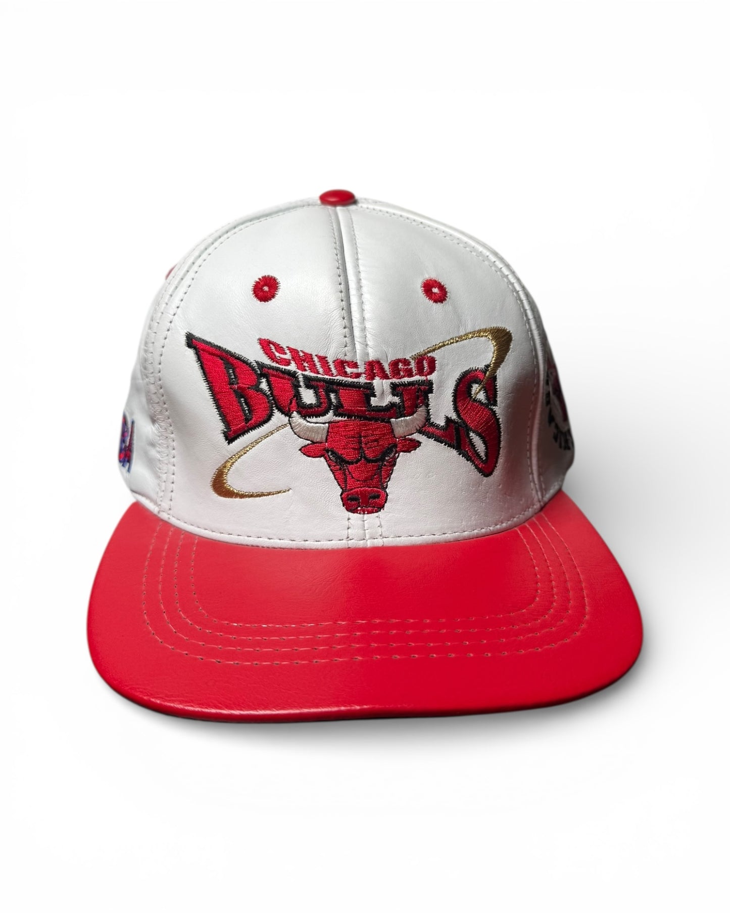 90s Leather Chicago Bulls Hat