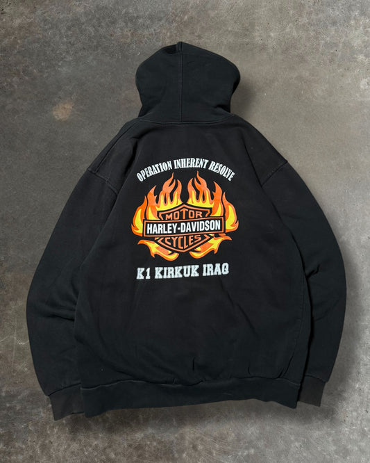 '10s Iraq Harley Davidson Hoodie Sz. XXL